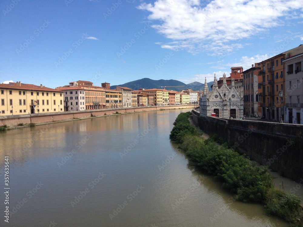 Fototapeta premium Pisa. Italy. The Culture Of Italy. Sights and nature of Italy. Sea. The sun.