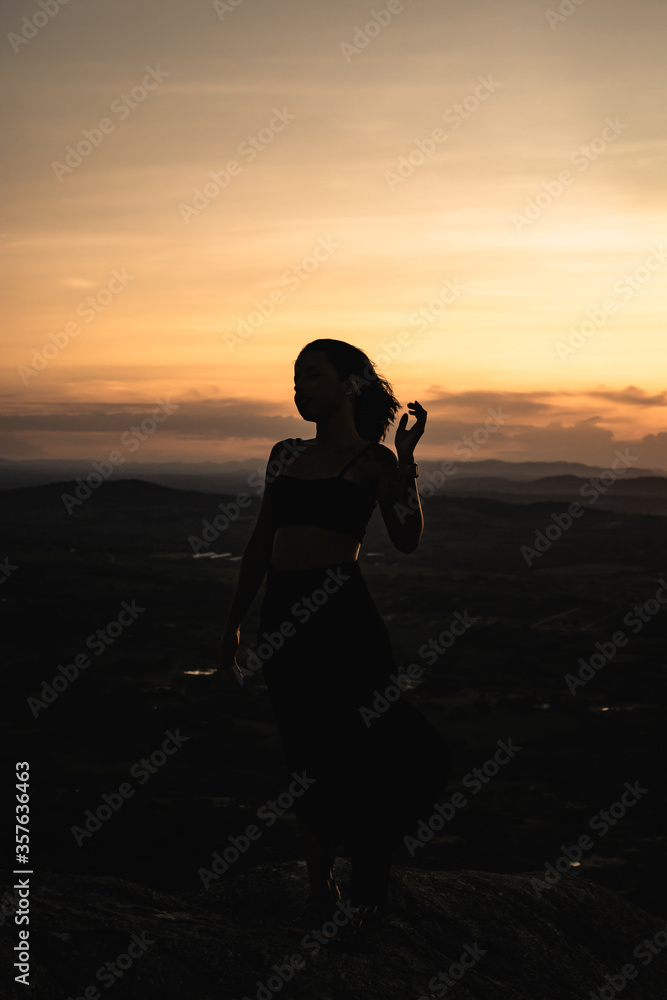 silhouette of a woman 3