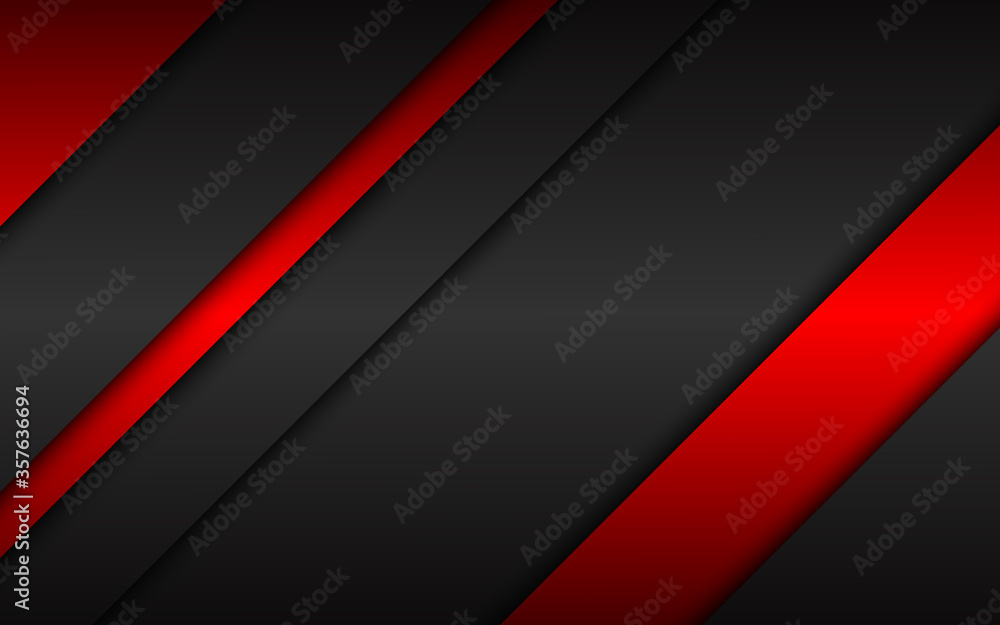 Abstract black and red modern material background. Metallic technology wallpaper. Vector abstract widescreen background Abstract black and red modern material background. Metallic technology wallpaper. Vector abstract widescreen background