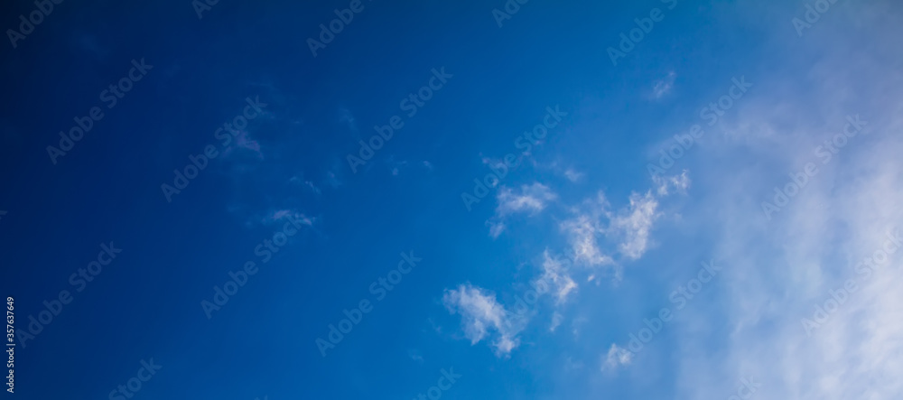 Blue Sky with Soft Clouds