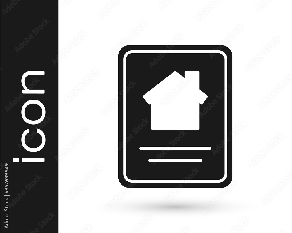 Grey Online real estate house on tablet icon isolated on white background. Home loan concept, rent, buy, buying a property. Vector Illustration. Grey Online real estate house on tablet icon isolated on white background. Home loan concept, rent, buy, buying a property. Vector Illustration.