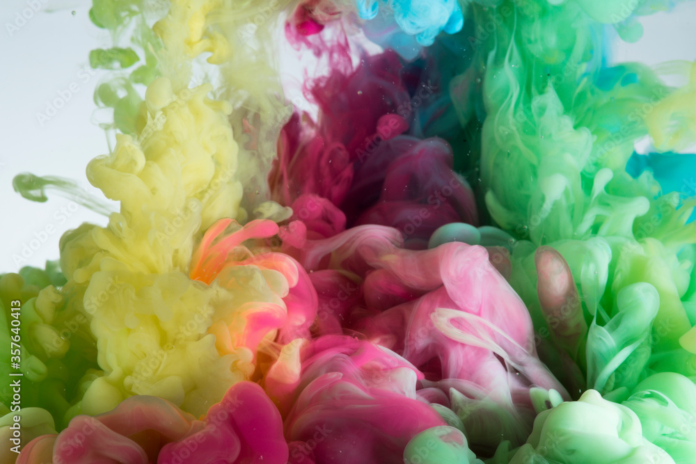 Fototapeta premium colorful Ink explosion in water 