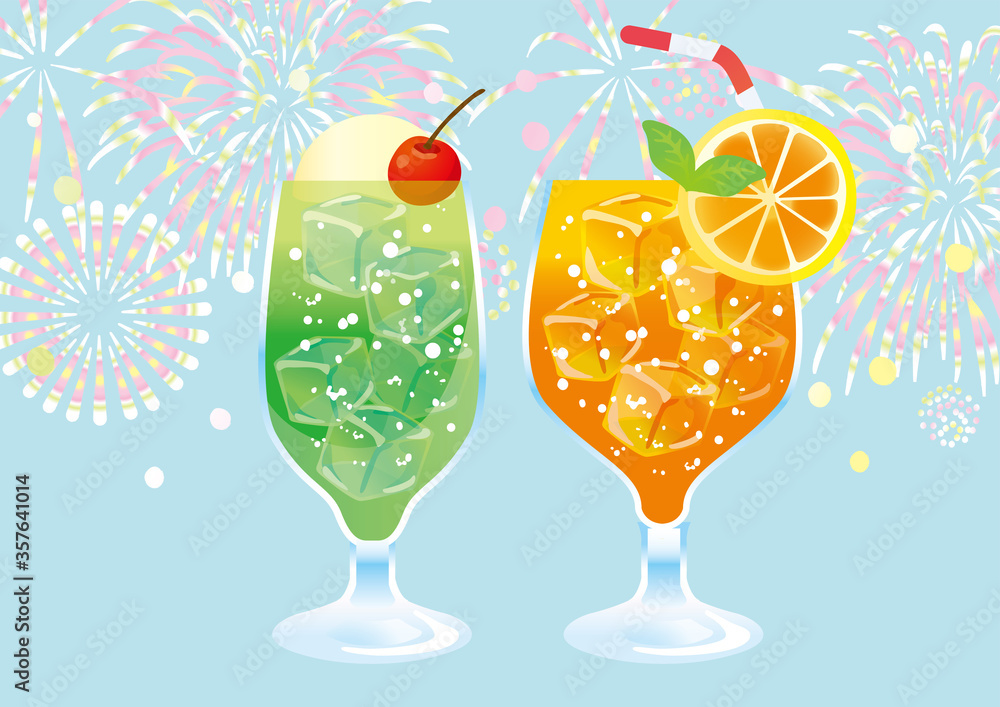 クリームソーダとジュースのイラスト Stock ベクター Adobe Stock クリームソーダとジュースのイラスト Stock ベクター Adobe Stock