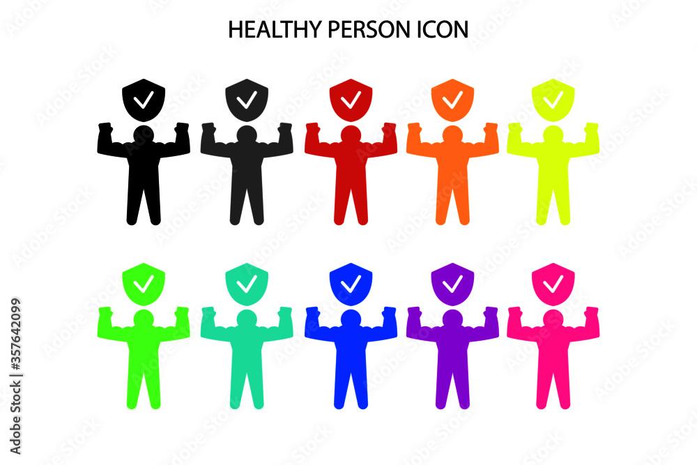 Healthy person icon