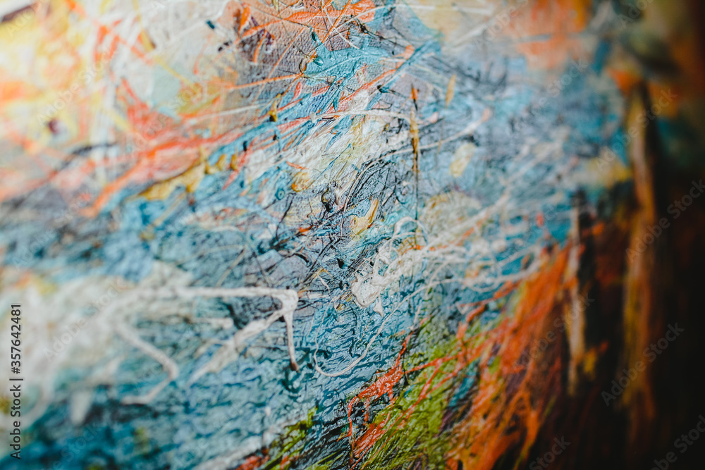 Artist Brush Strokes Close Up Artist Brush Strokes Close Up