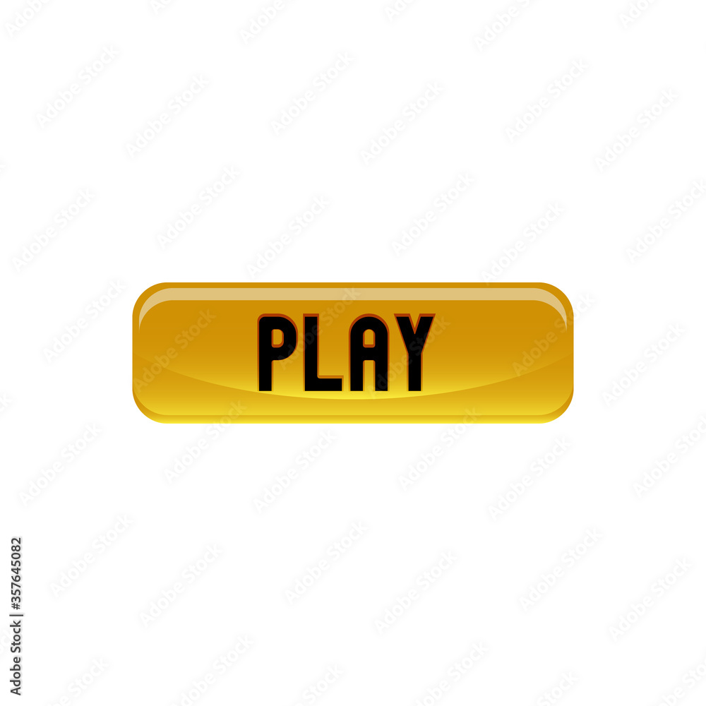 Start play button design template vector isolated on white background Start play button design template vector isolated on white background