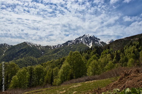 Greater Caucasus Mountains - Mountains in Samegrelo Planned National Park, Georgia.