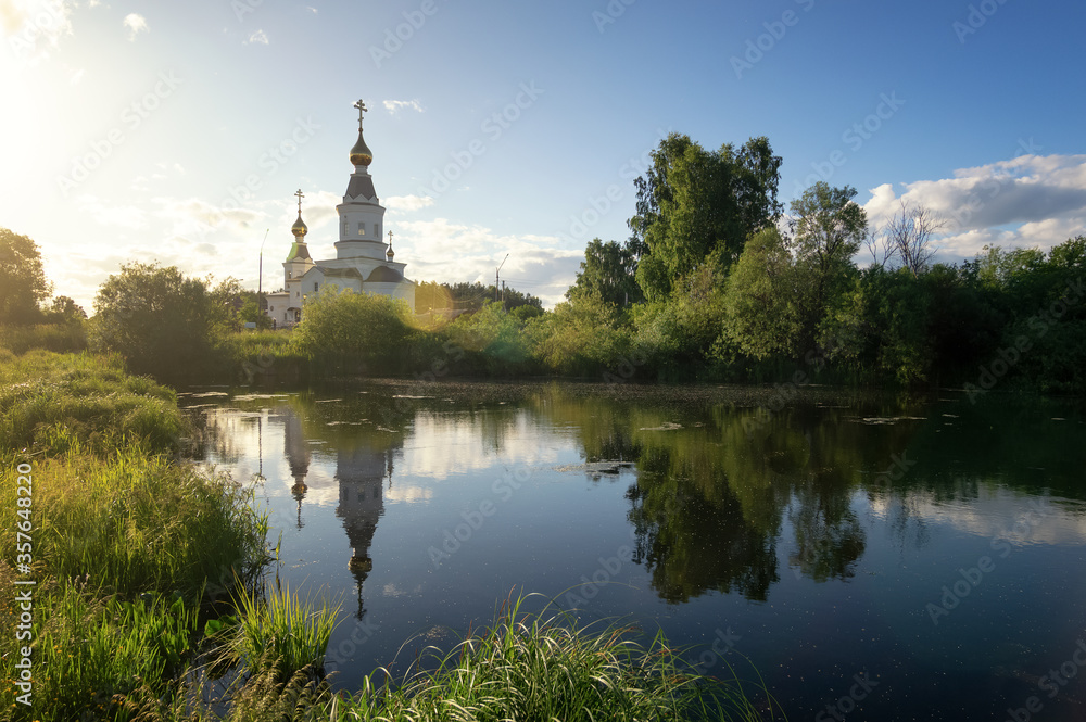 Ural Church of the Holy Prince Alexander Nevsky in the village of Baltym, Yekaterinburg, Russia Ural Church of the Holy Prince Alexander Nevsky in the village of Baltym, Yekaterinburg, Russia