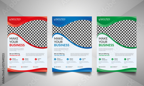 Corporate-Business-Flyer-Design-Vector-a4-Template-With-3-Color-Variations
