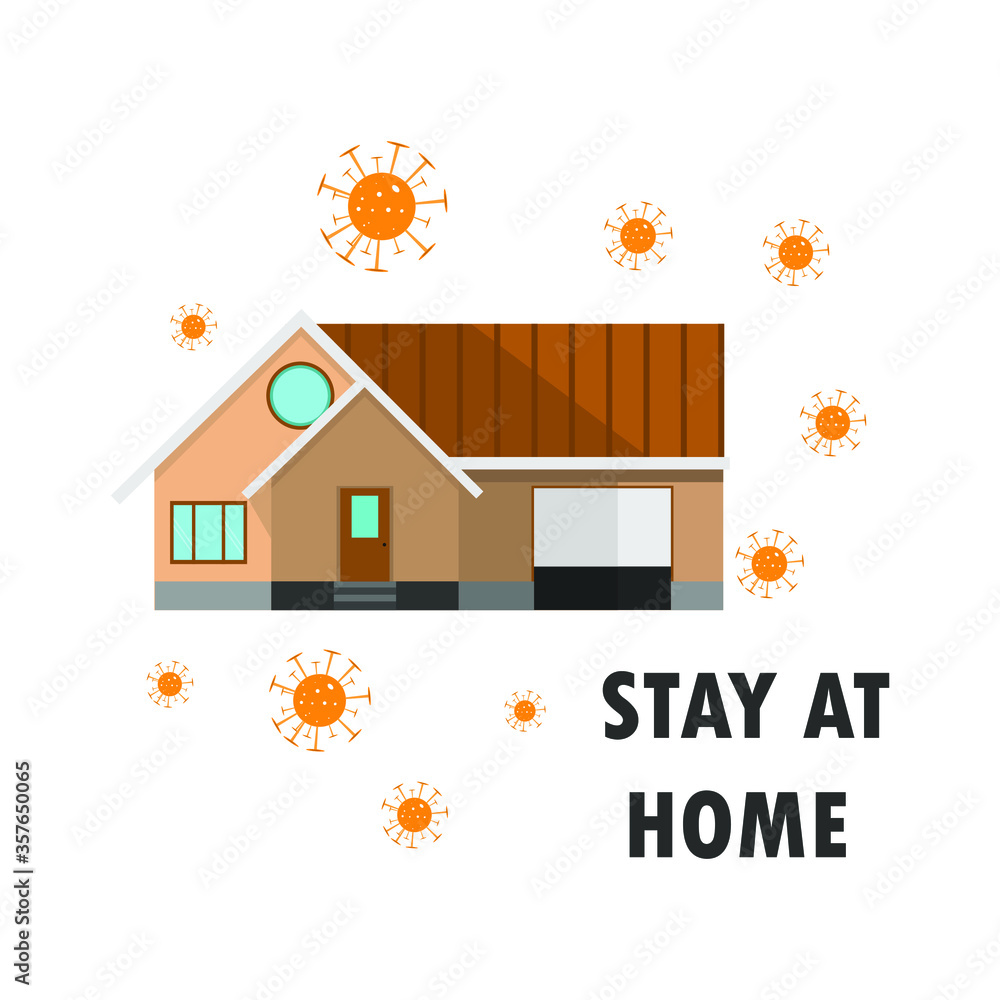 image of house, stay at home icon, take care of yourself, follow quarantine, vector illustration
image of house, stay at home icon, take care of yourself, follow quarantine, vector illustration