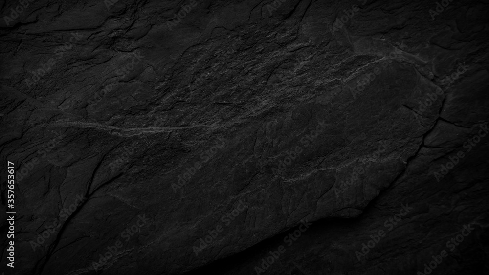 Fototapeta premium abstract black stone pattern,natural black stone texture or dark grey black slate background.