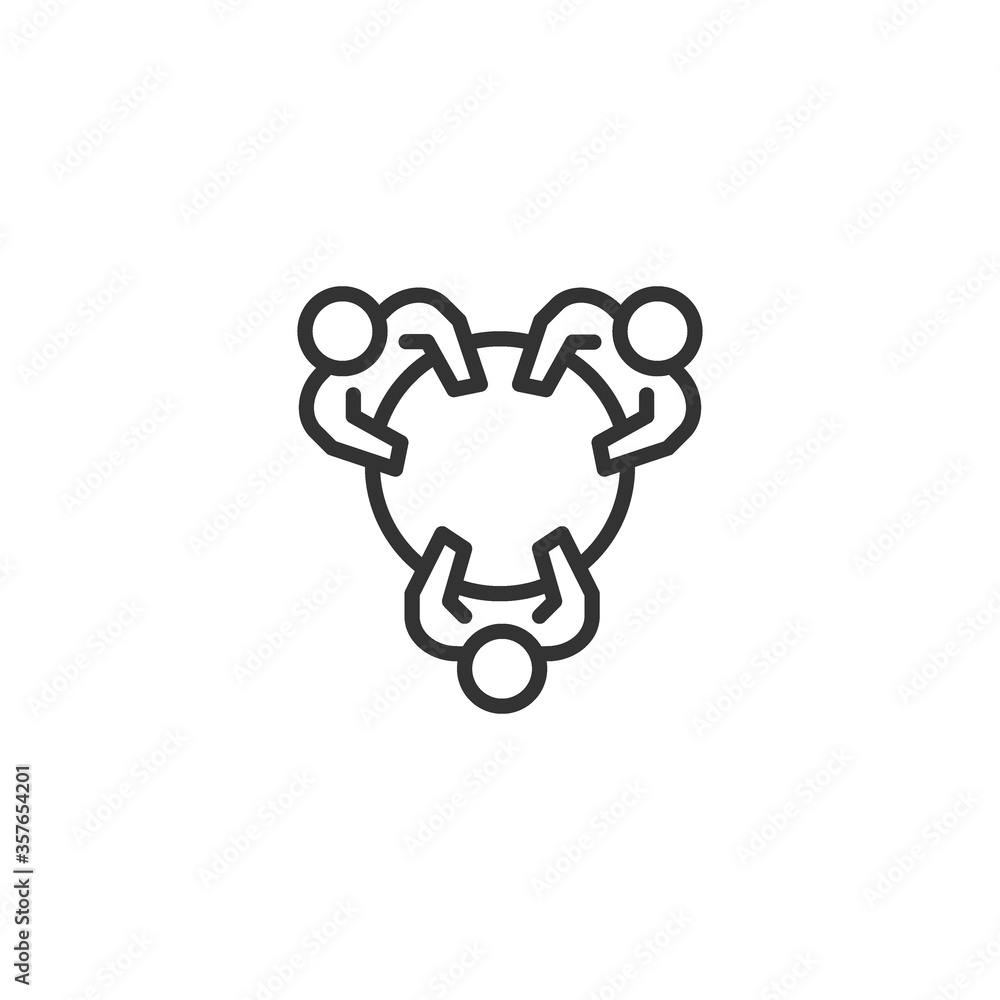 Meeting icon vector illustration Meeting icon vector illustration