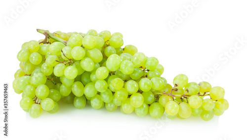 yellow grape isolated on white background