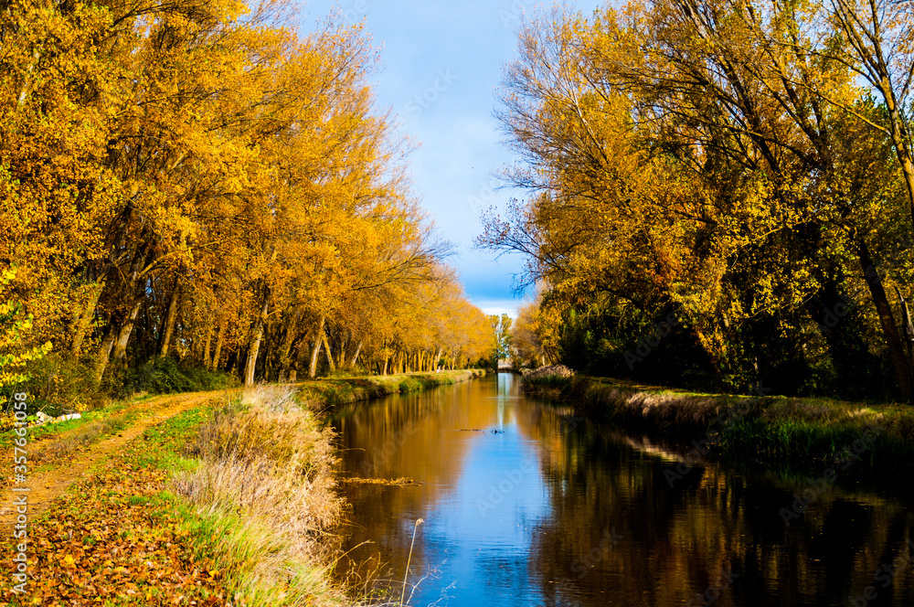 Otoño en el Canal de Castilla.