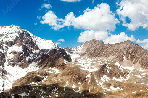 beautiful mountain winter landscape, winter mountains photo