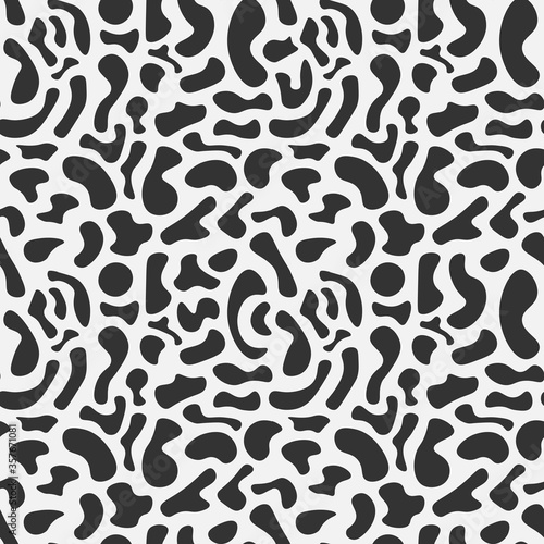 Seamless leopard texture. Monochrome background.