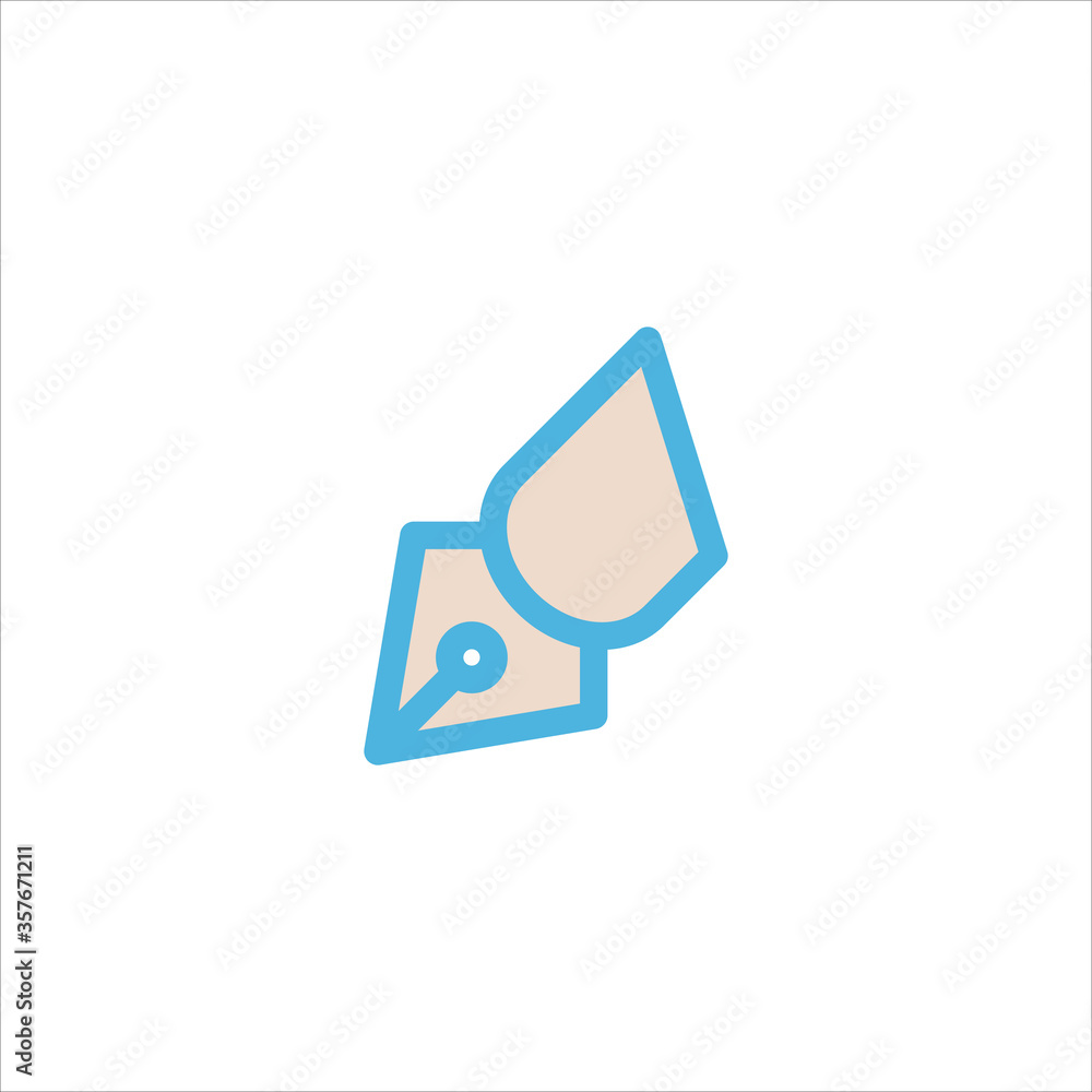 nib pen icon flat vector logo design trendy nib pen icon flat vector logo design trendy
