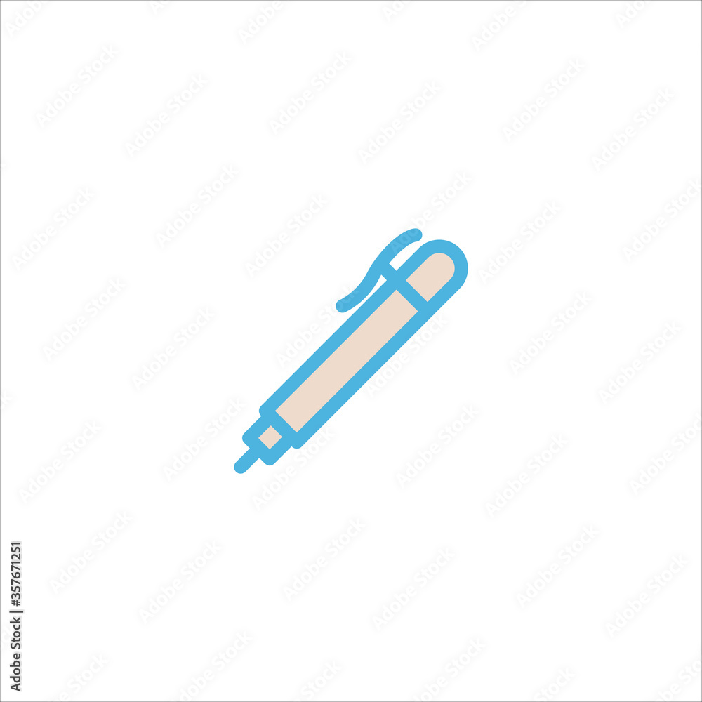 pen icon flat vector logo design trendy pen icon flat vector logo design trendy