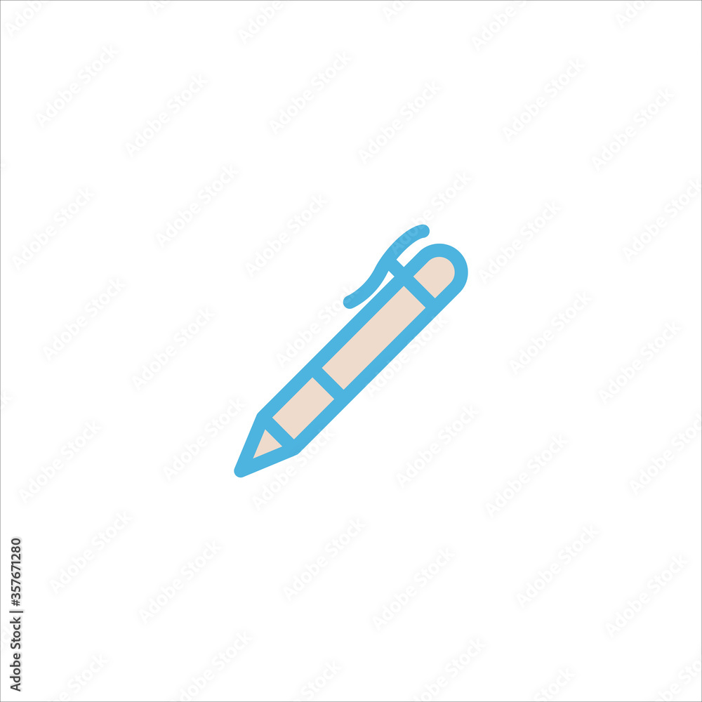 pen icon flat vector logo design trendy pen icon flat vector logo design trendy
