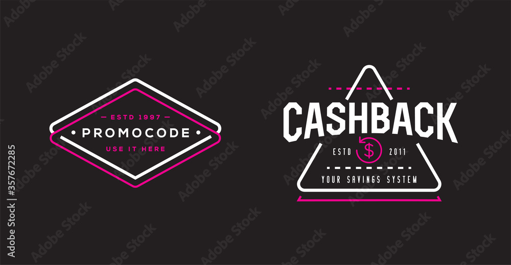 Obraz premium Set of E-Commerce Online Shopping Signs with Icons.