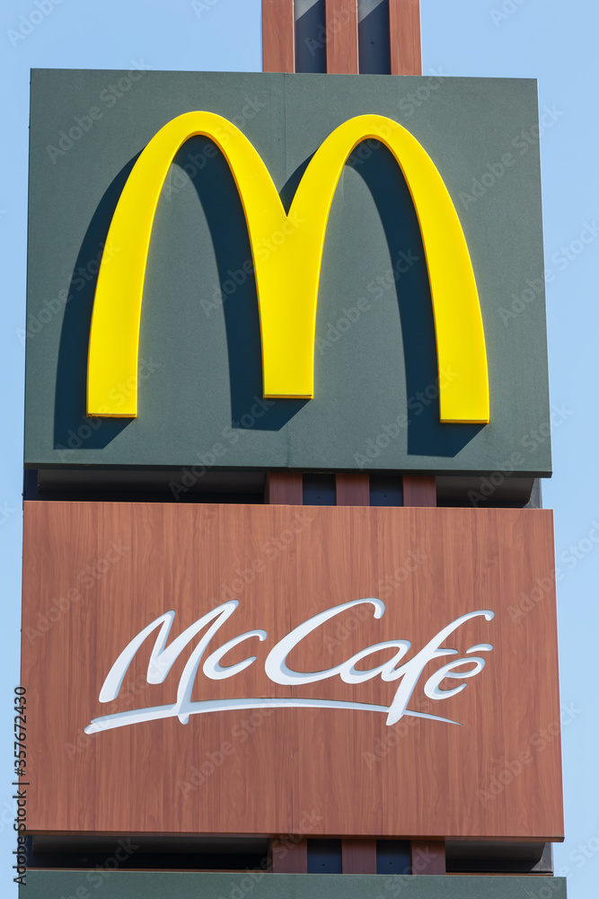 McDonalds Logo sign McDonald's McCafe Cafe Restaurant Mc Donald's Mc ...