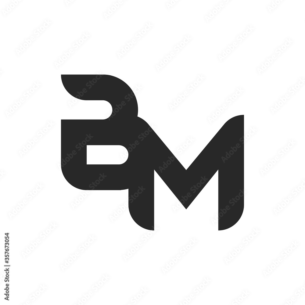 BM Letter Logo Design With Simple style BM Letter Logo Design With Simple style