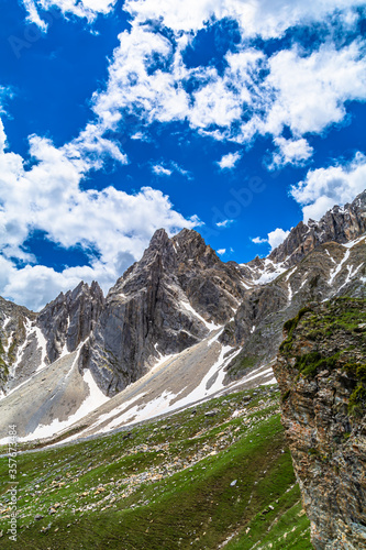 Il bivacco Valmaggia e il monte Oronaye in Valle Maira, provincia di Cuneo photo