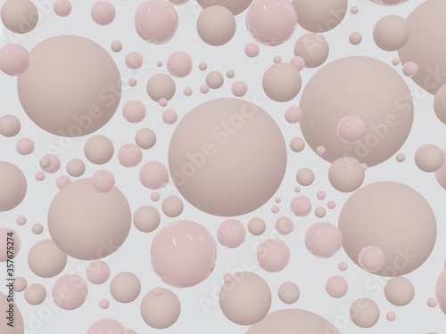 abstract background balls minimalism 3d illustration