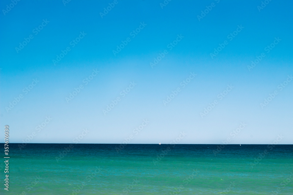mar azul verano cielo sol