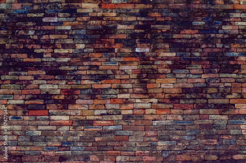 Brown wall ,The wall has old marks.