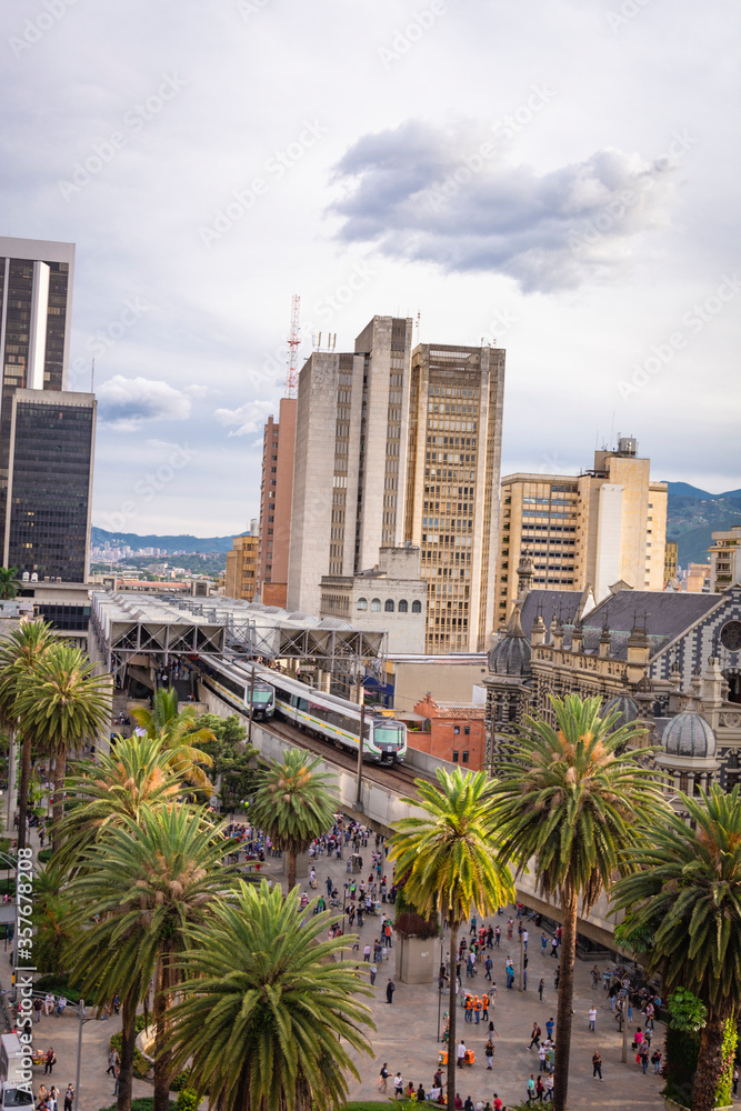 Medellín, Antioquia / Colombia. February 25, 2019. The Medellín metro is a massive rapid transit system that serves the city
Medellín, Antioquia / Colombia. February 25, 2019. The Medellín metro is a massive rapid transit system that serves the city