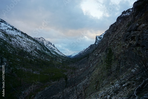 Canyon on a cloudy day