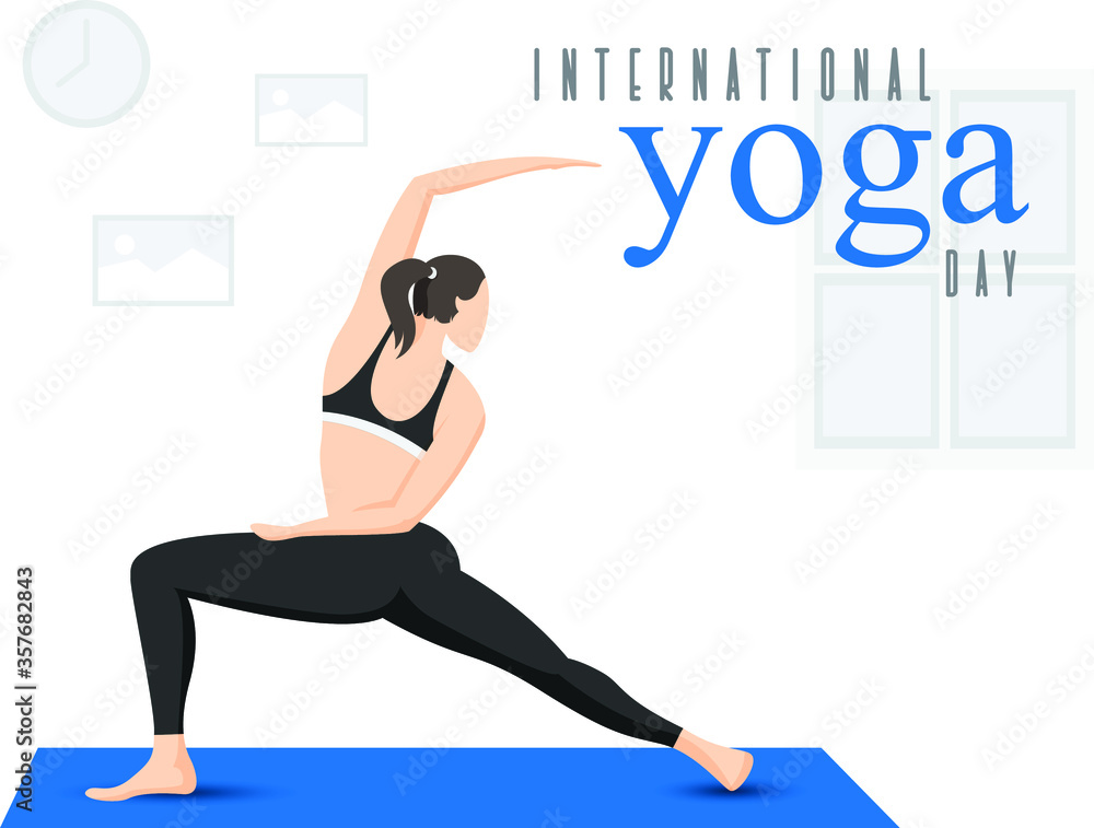 Fototapeta premium Yoga Position for fitness vector