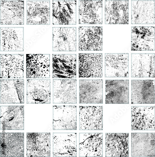 grunge textures set. background. vector illustration. 