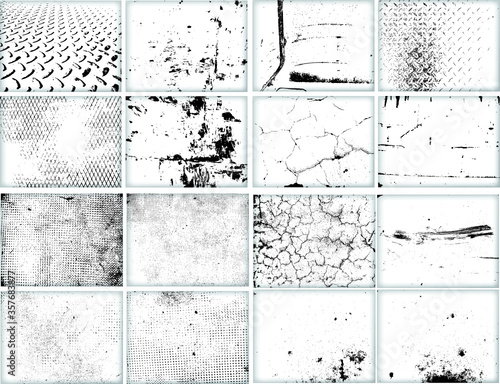 grunge textures set. background. vector illustration. 