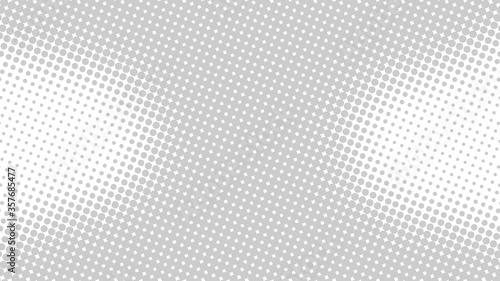 Light dotted gray on white pop art background in retro comic style with halftone gradient