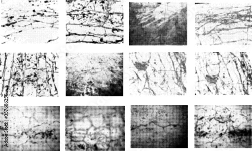 grunge textures set. background. vector illustration. 