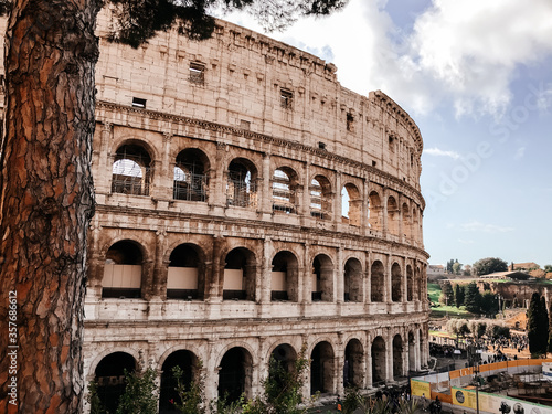 Photography colosseum in rome italy