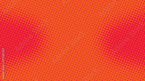 Halftone red and magenta pop art background in retro comic style  fun dotted backdrop design