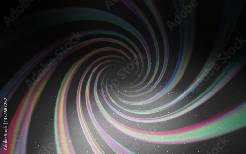 Dark Gray vector texture with milky way stars.