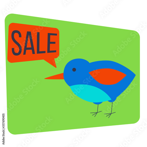 Vector illustration: Early bird. Banner or poster for special discount and sale.