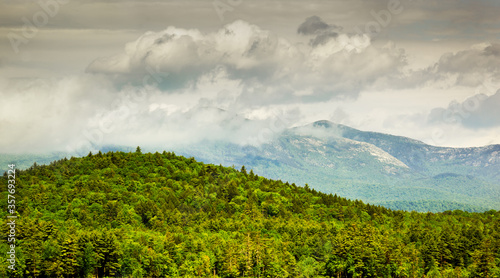 mountain landscape with clouds