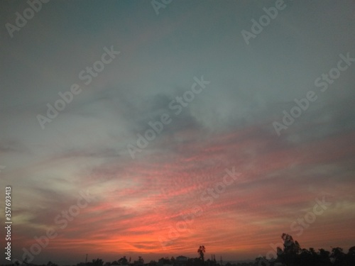 Colorful Cloudscape (sky during sunset)