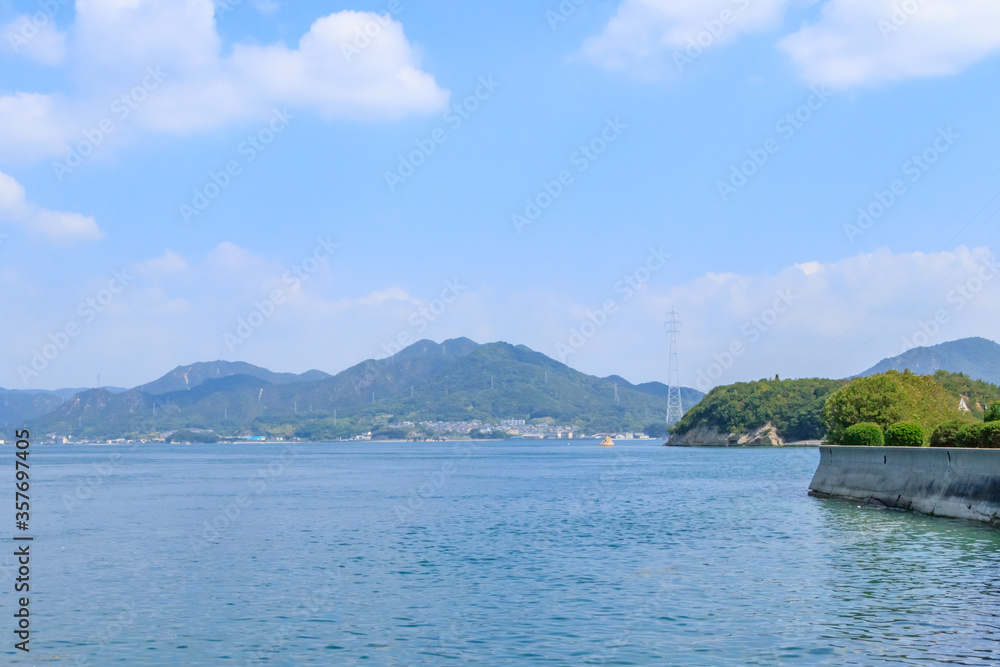 大久野島から見た瀬戸内海　広島県竹原市　Setonaiki seen from Okunojima Island Hiroshima Takehara city