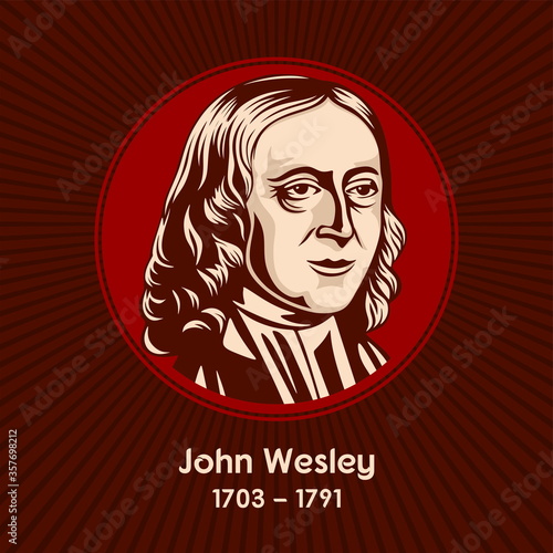 Papier peint John Wesley (1703-1791) was an English cleric, theologian and evangelist who was a leader of a revival movement within the Church of England known as Methodism