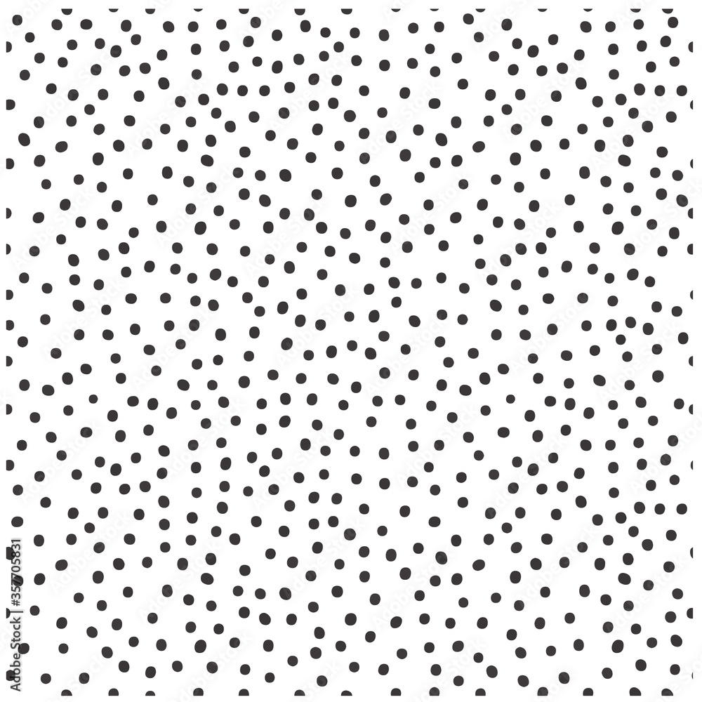 Vector seamless pattern with black dots. Vector seamless pattern with black dots.
