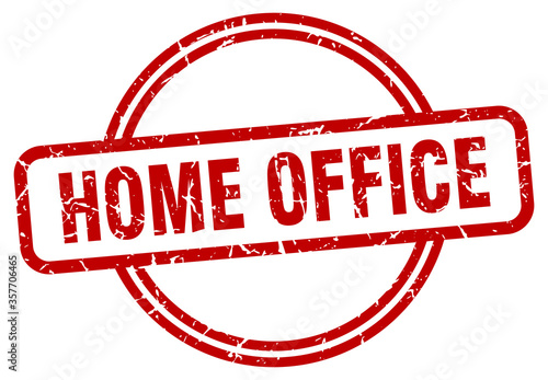 home office grunge stamp. home office round vintage stamp