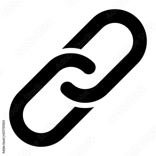 Chain vector icon. A flat illustration design used for Chain icon, on a white background.