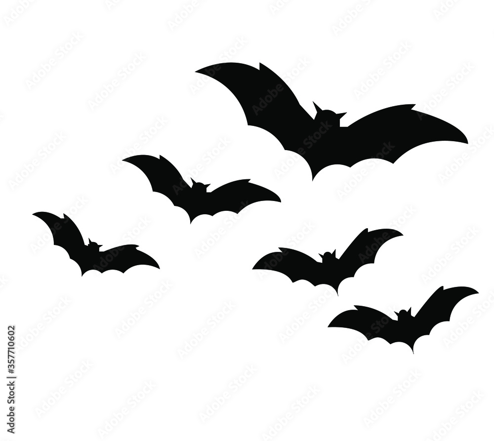 set of halloween bats set of halloween bats