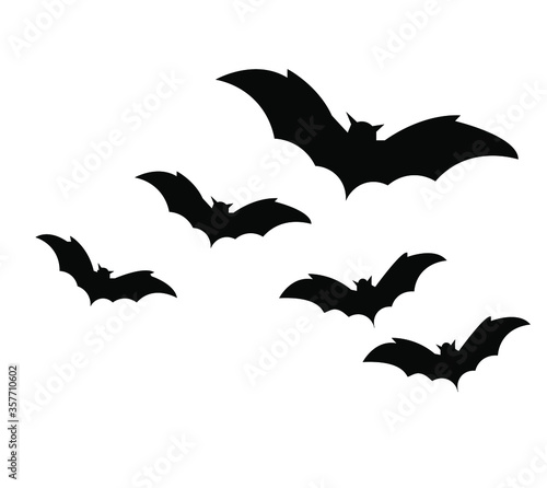 set of halloween bats